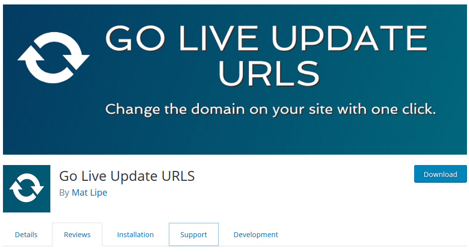 Wordpress go live update URLS