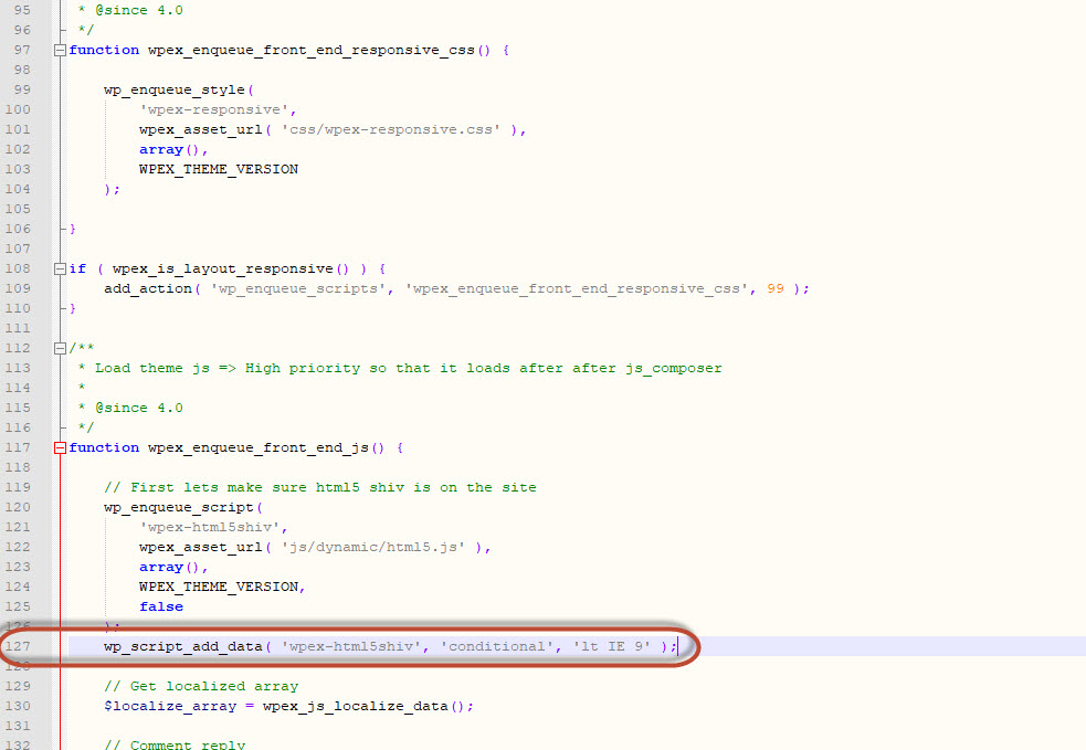 enqueue-scripts.php line 127 wpex-html5shiv