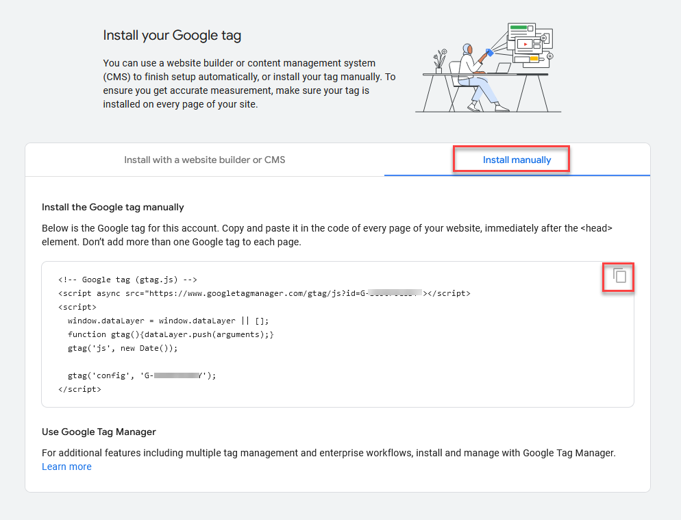 Manually Install Your GA4 Google Tag
